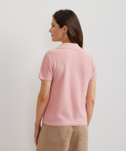 Alternative view of Women's Diamond Stitch Short Sleeve Pullover Sweater