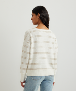 Alternative view of Women's V-Neck Sweater - Stripe