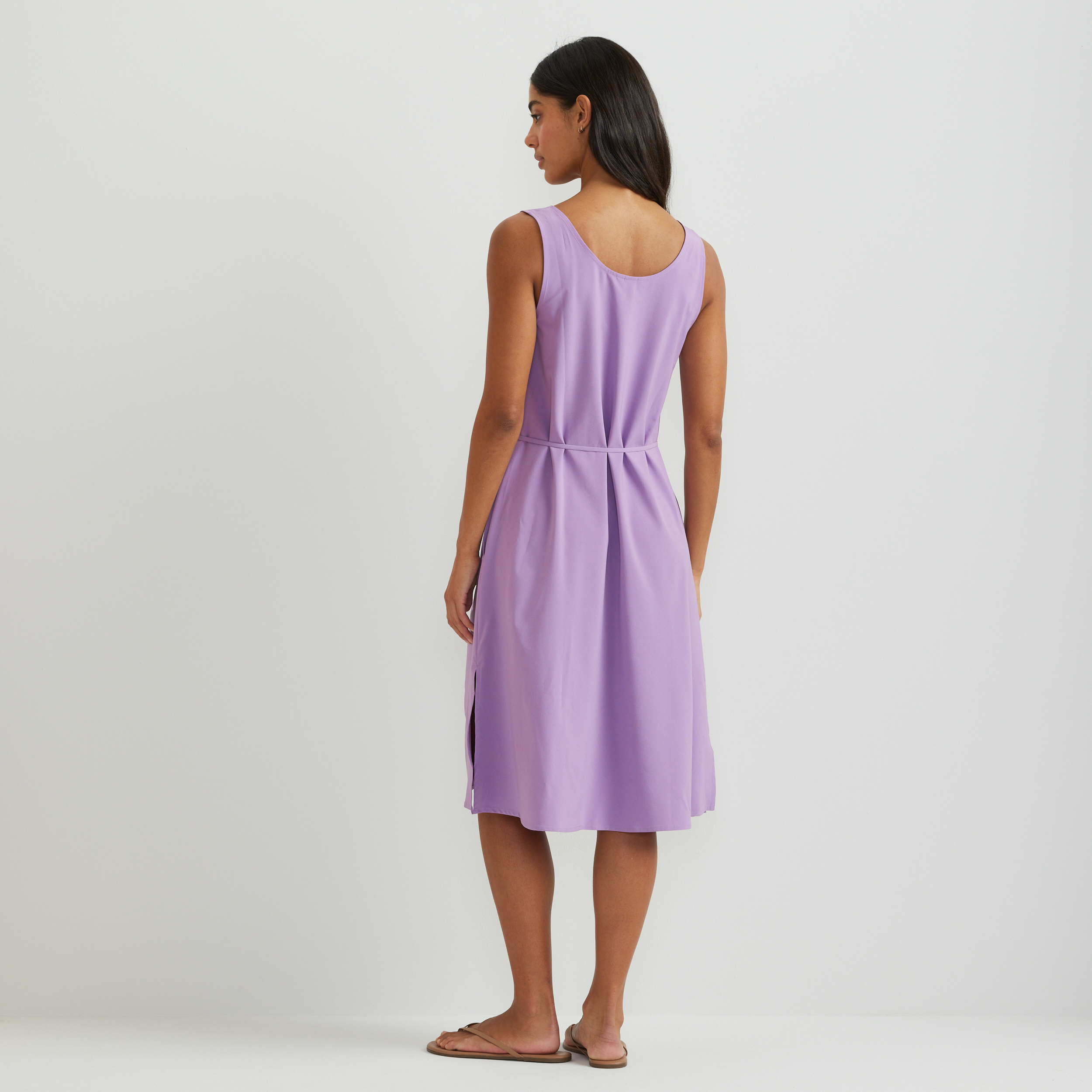 Women's Departure Tie Front Midi Dress - Image 4