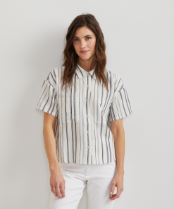 Women's Destination Utility Shirt - Crinkle Stripe