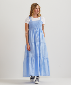 Women's Smocked Tiered Midi Dress