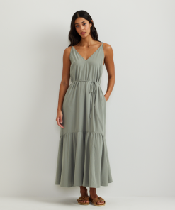 Women's Rio Textured Tiered Midi Dress