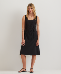 Women's Departure Tie Front Midi Dress