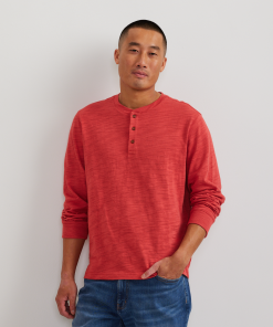 Men's Slub Jersey Henley