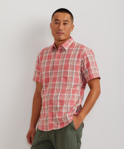 Alternative view of Men's Tidelands Short-Sleeve Yarn-Dyed Textured Shirt