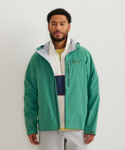 Men's Cloud Cap 3L Waterproof Stretch Hooded Rain Jacket