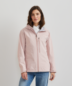 Women's Cloud Cap 3L Waterproof Stretch Hooded Rain Jacket