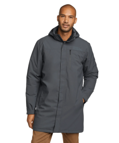 Men's Mainstay Insulated Waterproof Hooded Trench Coat