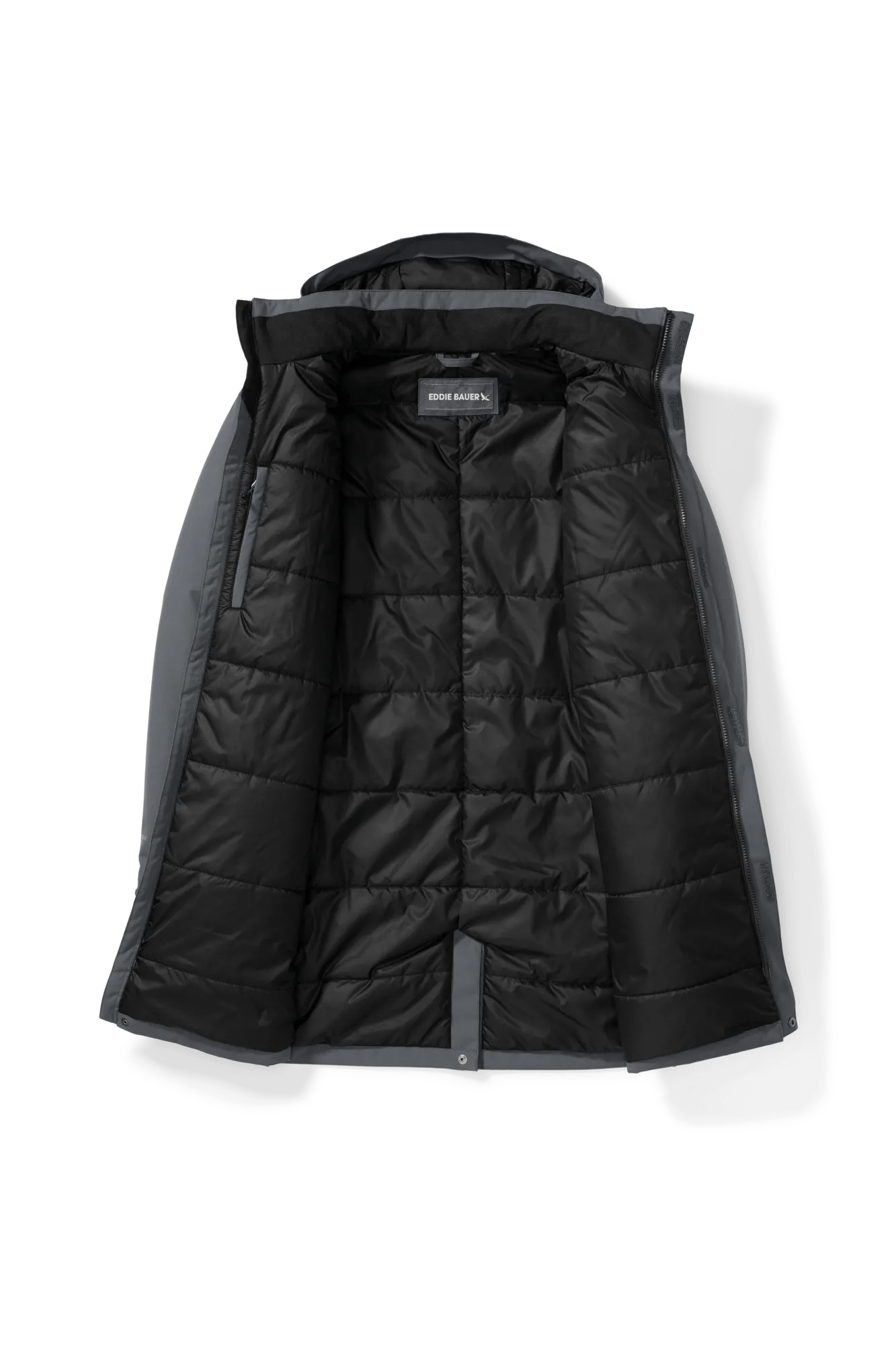 Men's Mainstay Insulated Waterproof Hooded Trench Coat - Image 3