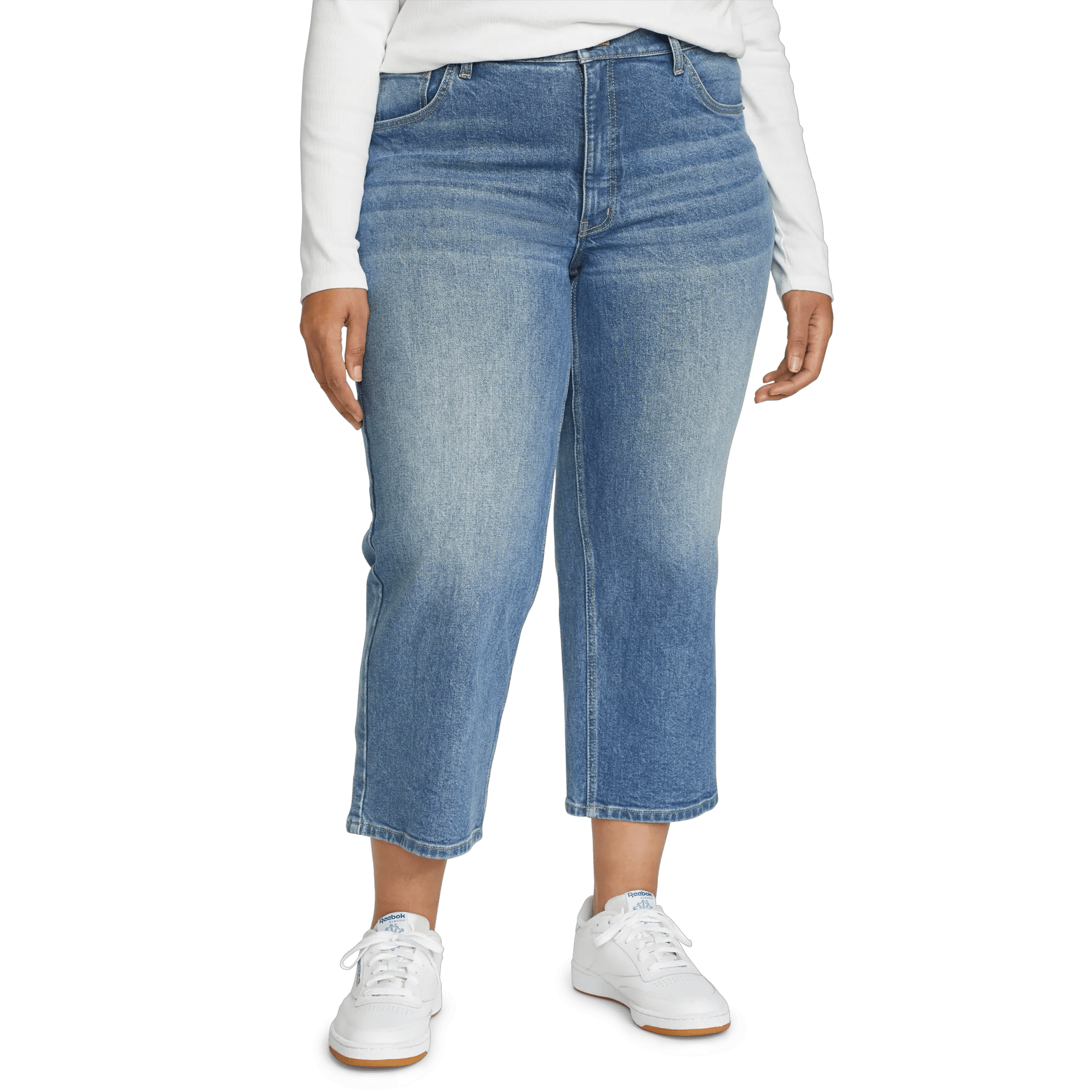 Women's Authentic Everyday High-Rise Cropped Jeans - Image 6