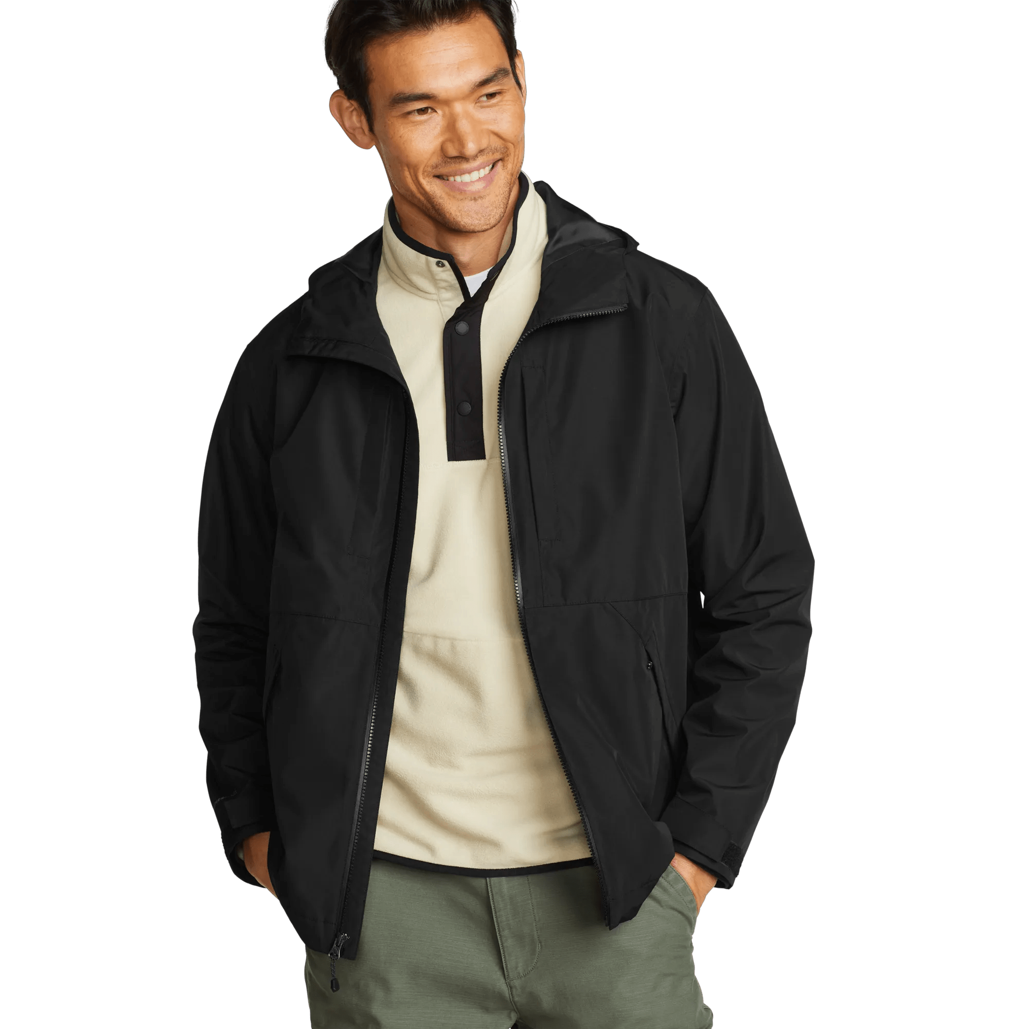 Men's Seaward Waterproof Hooded Rain Jacket - Image 2