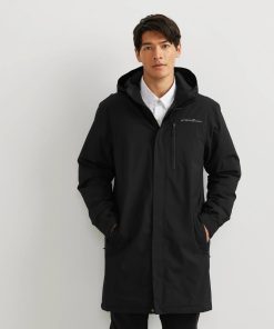Alternative view of Men's Mainstay Insulated Waterproof Hooded Trench Coat