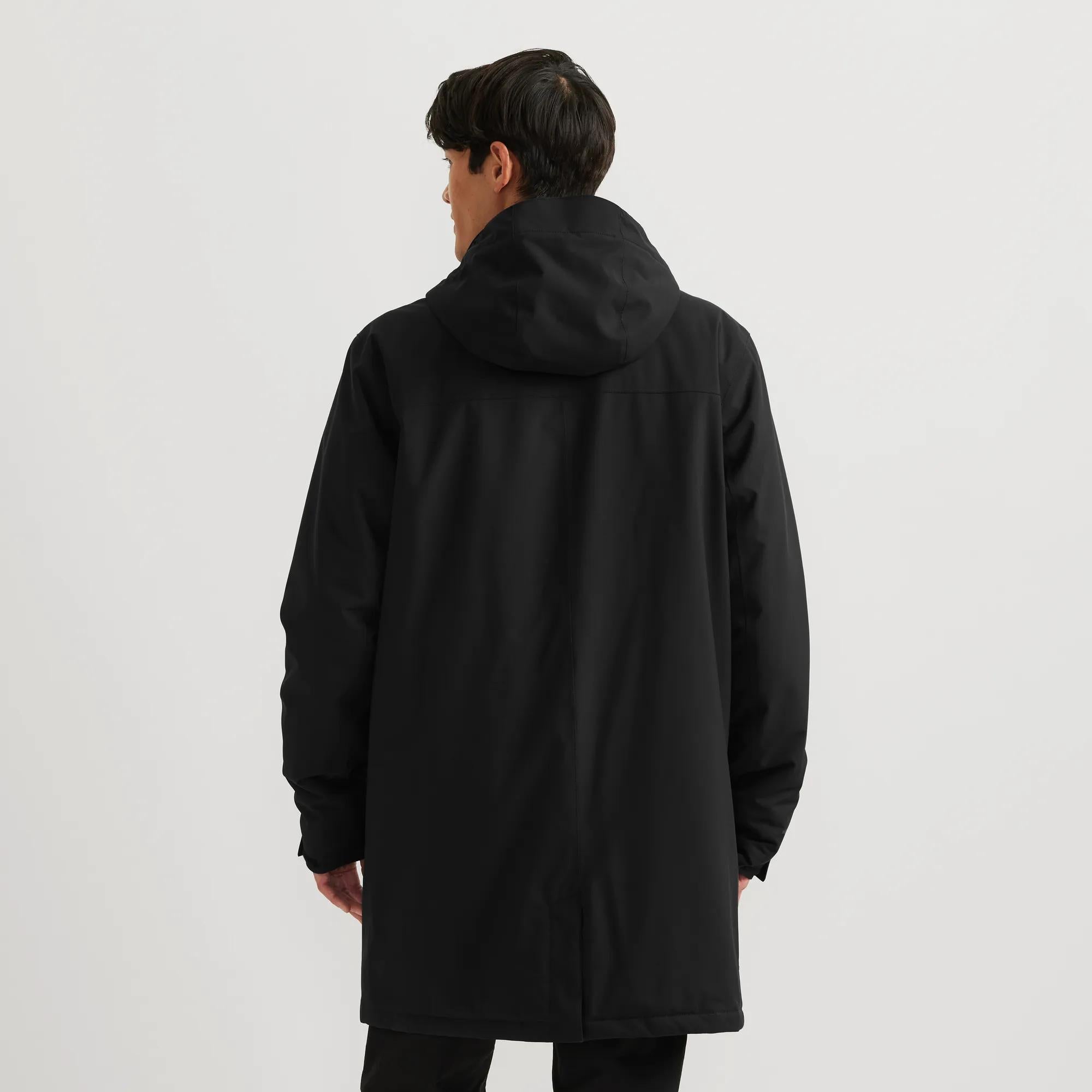 Men's Mainstay Insulated Waterproof Hooded Trench Coat - Image 5