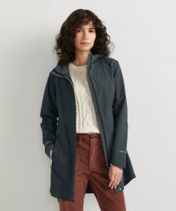 Women's Cloud Cap Waterproof Stretch Hooded Rain Parka