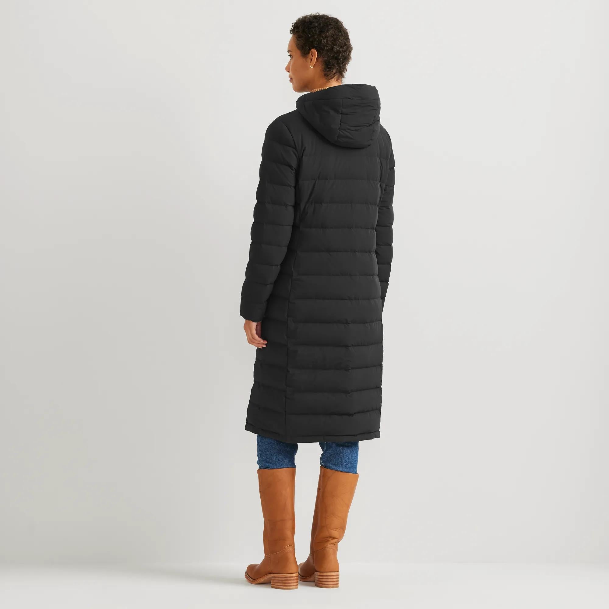 Women's EB Stretch Down Hooded Duffle Coat - Image 4