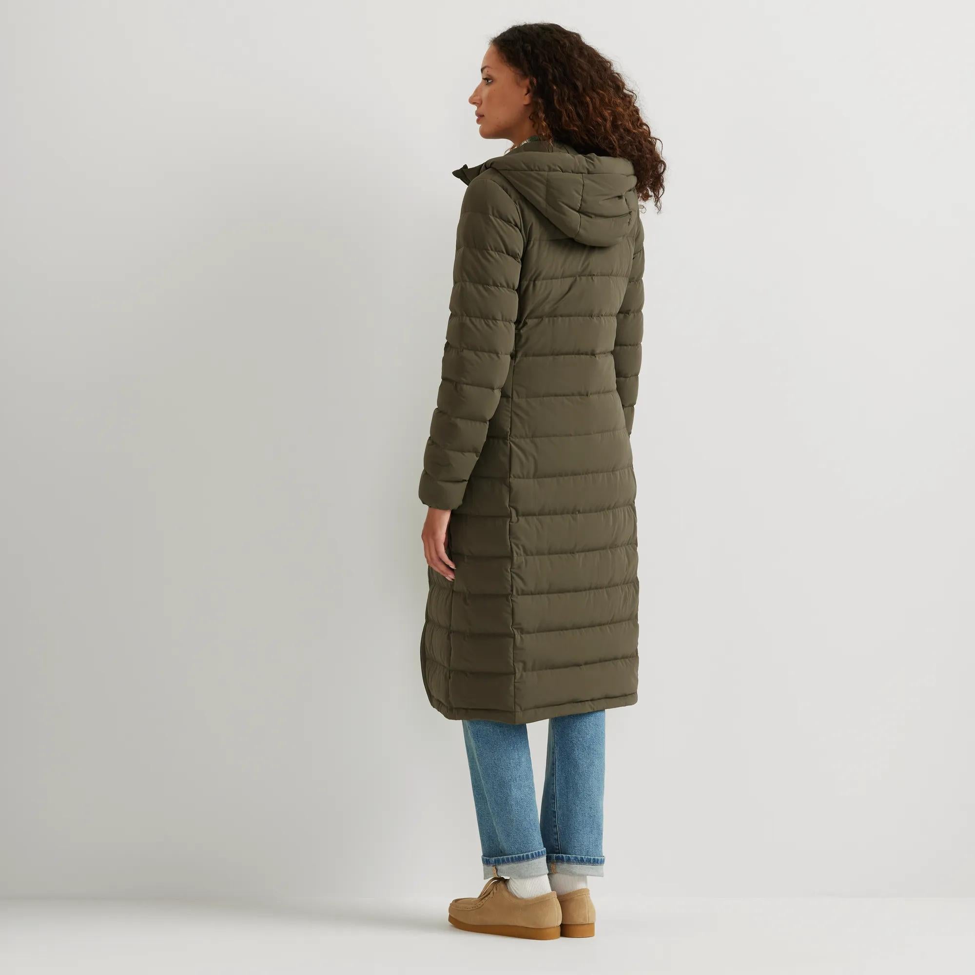 Women's EB Stretch Down Hooded Duffle Coat - Image 5