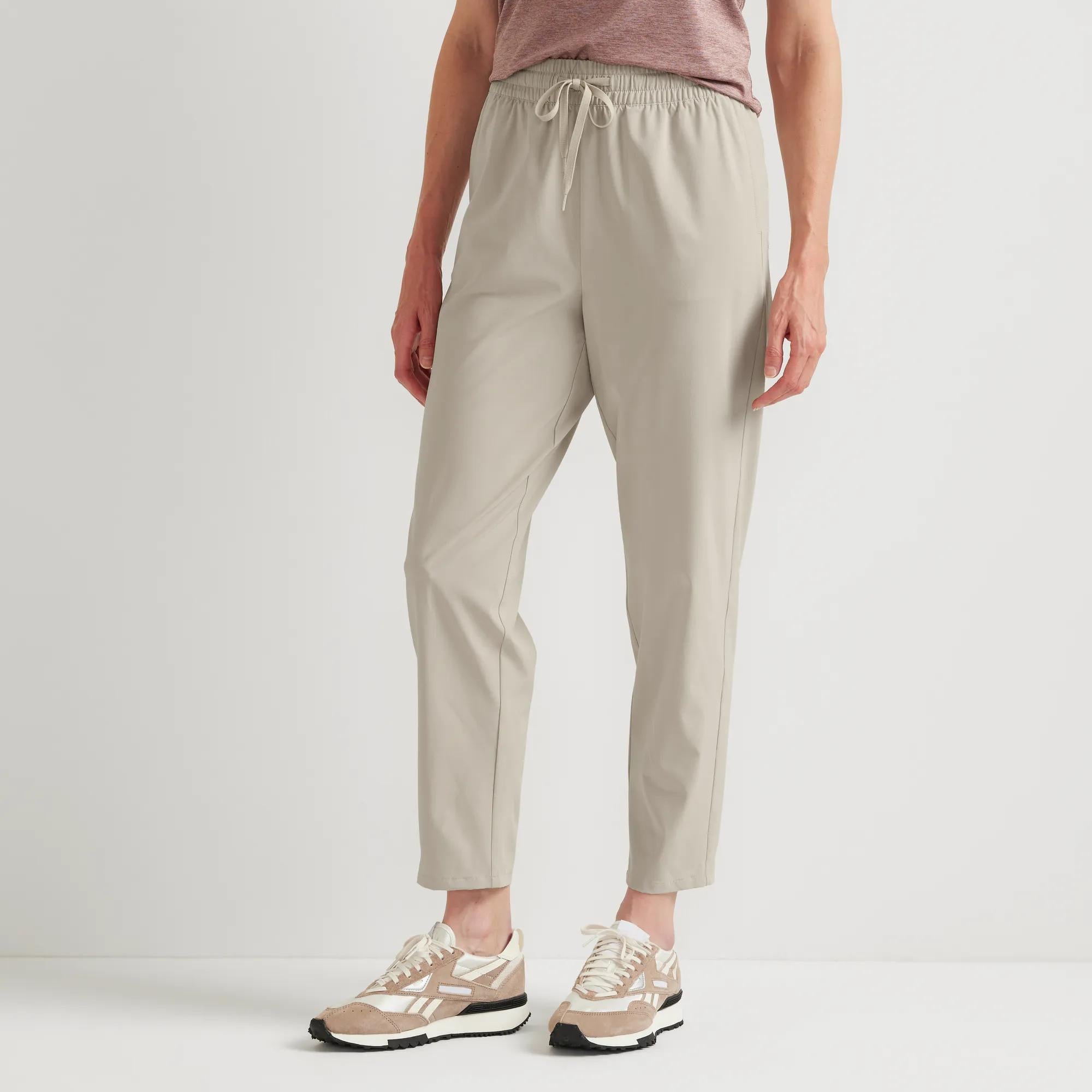Women's Departure Stretch Tie-Front Ankle Pants