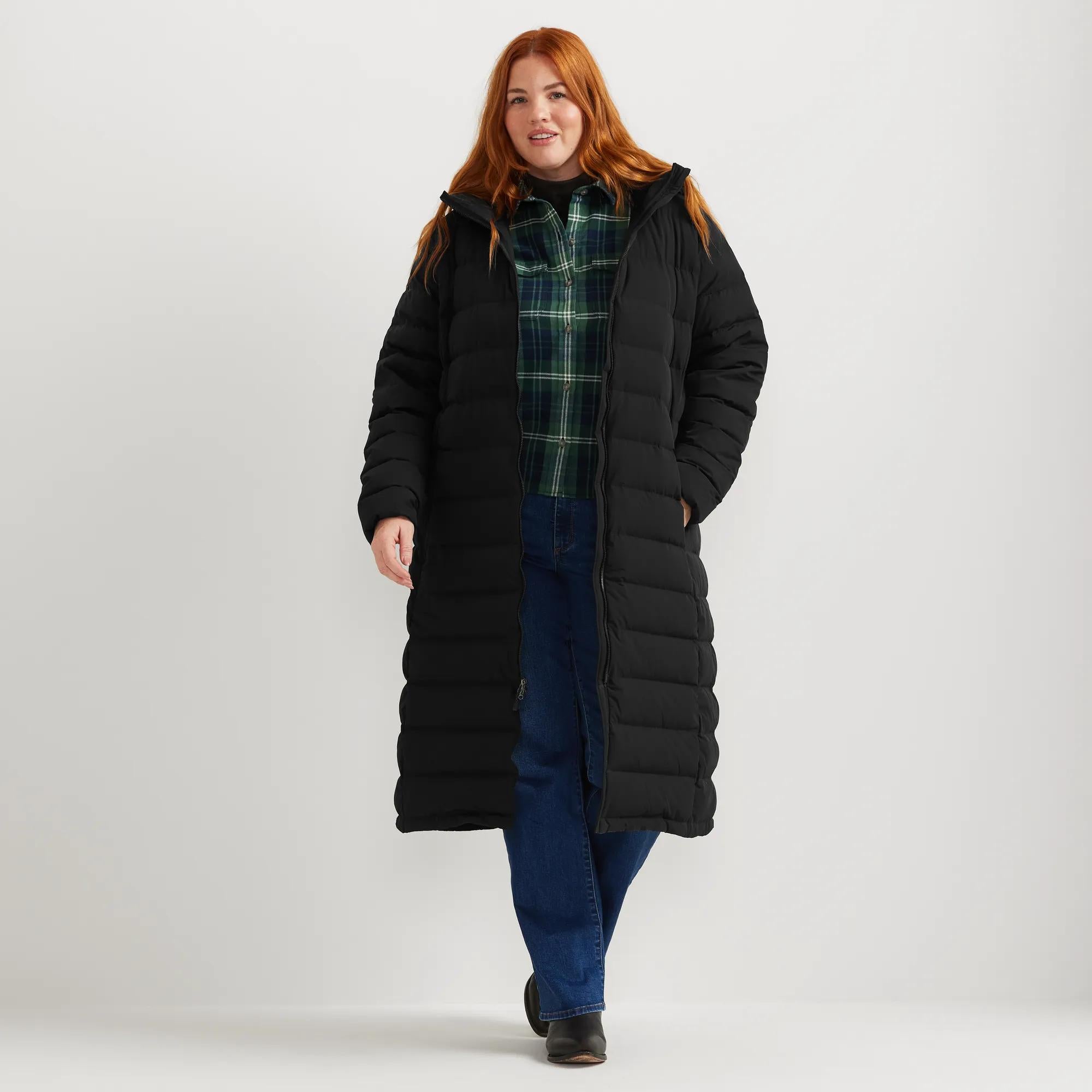 Women's EB Stretch Down Hooded Duffle Coat - Image 10