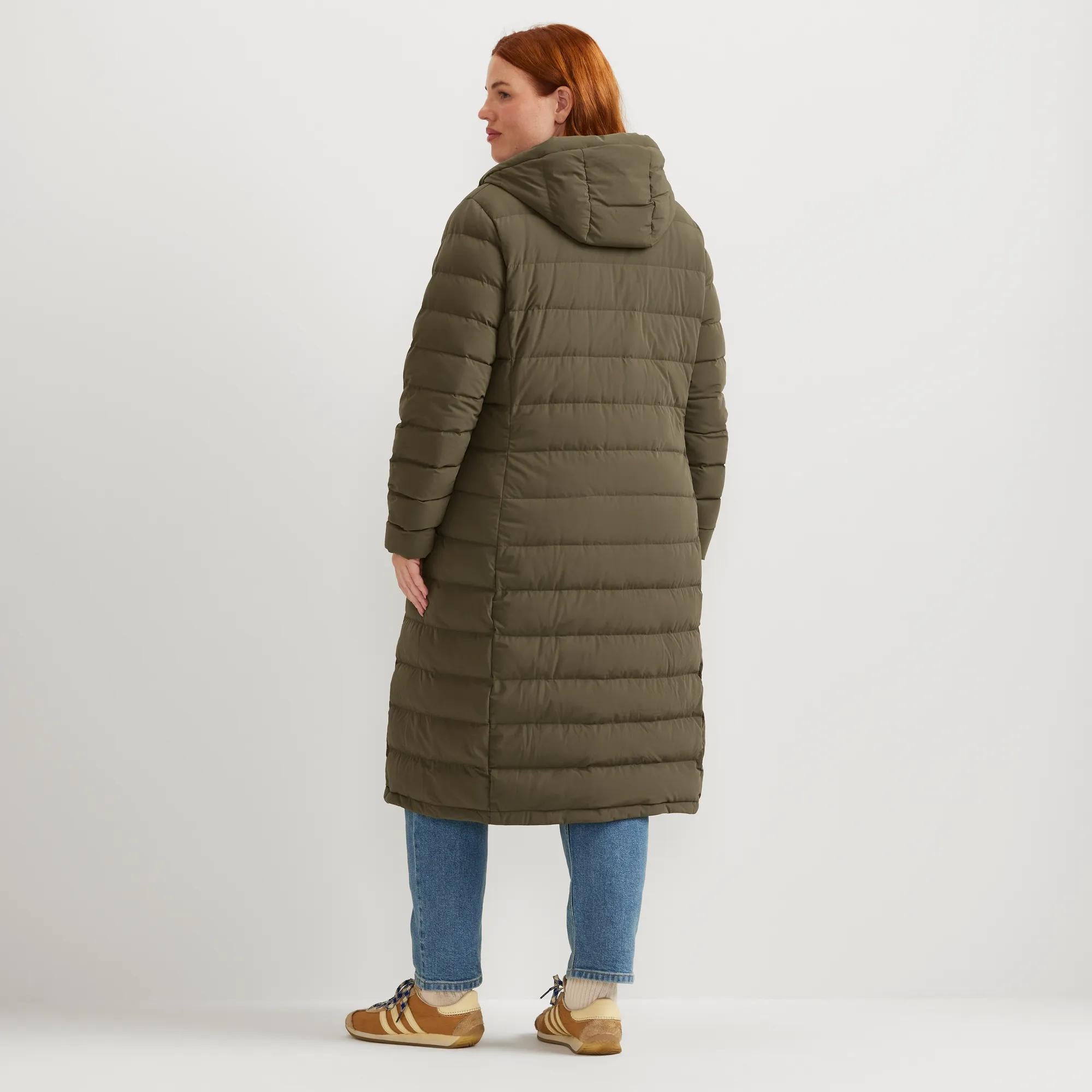 Women's EB Stretch Down Hooded Duffle Coat - Image 6
