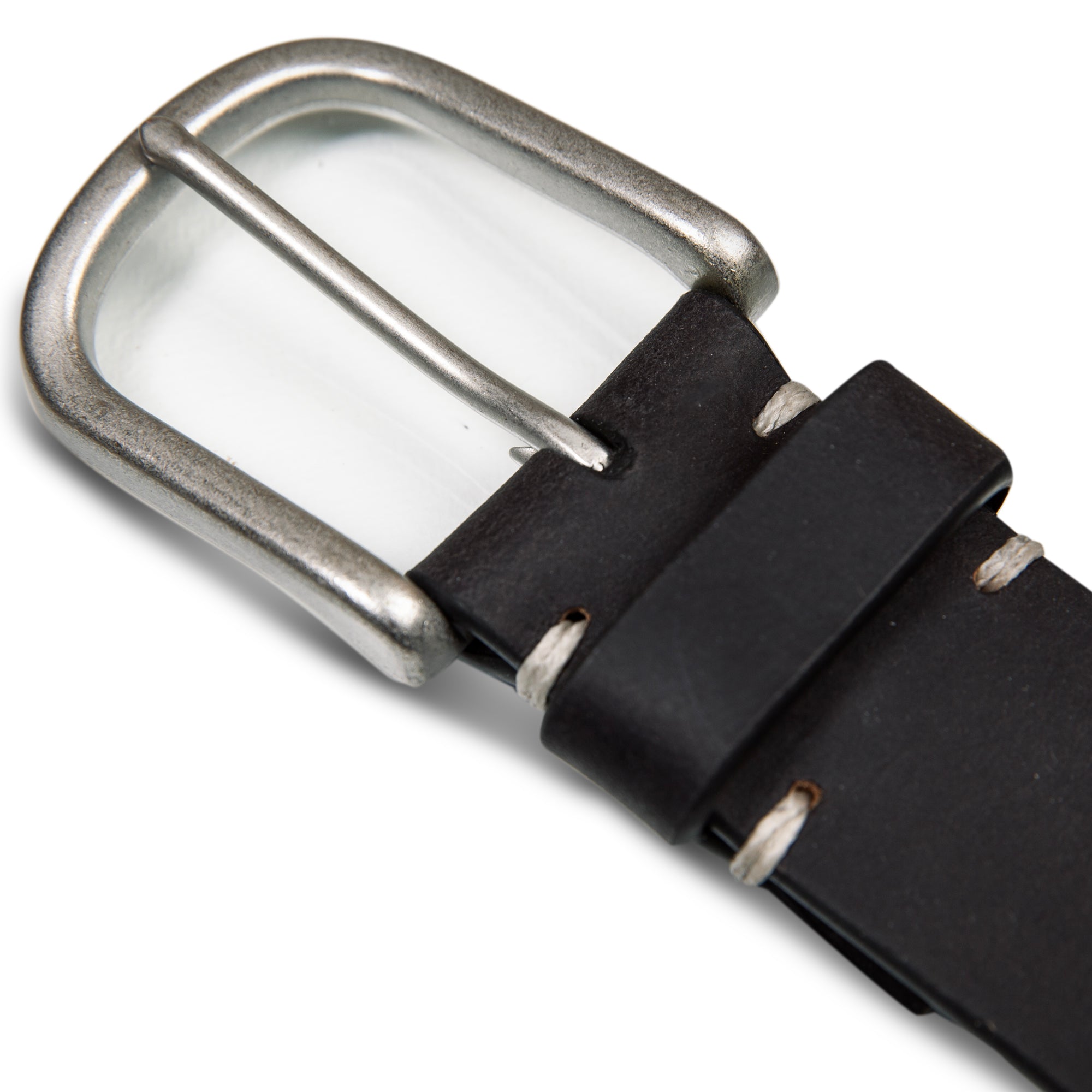 Men's Hand Tacked Leather Jean Belt - Image 3