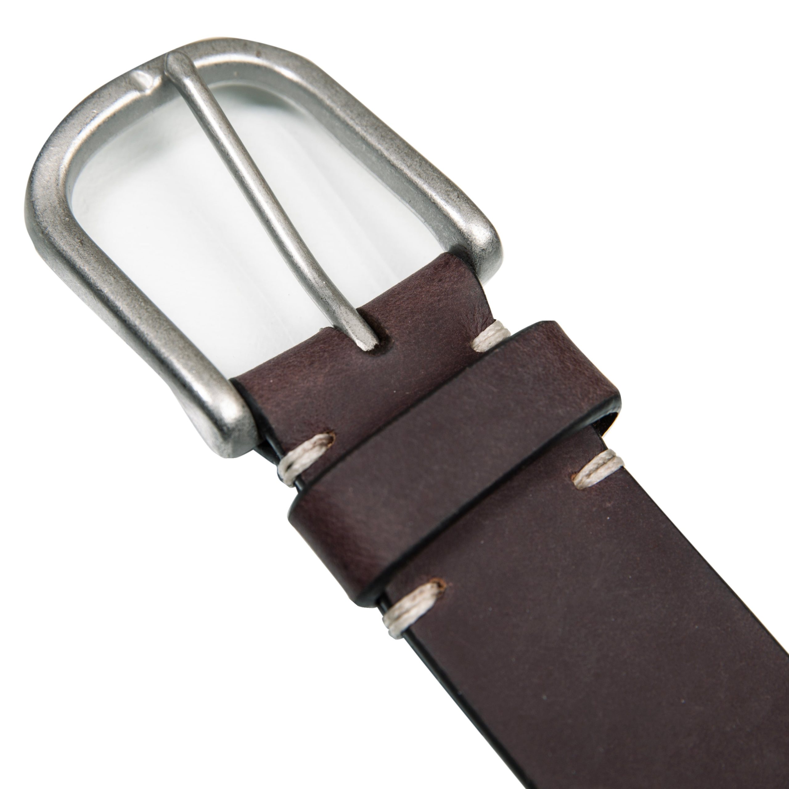 Men's Hand Tacked Leather Jean Belt - Image 8