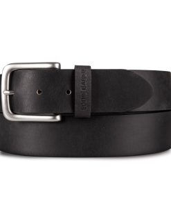 Men's Bridle Leather Belt With Nickel Finish Buckle