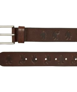 Alternative view of Men's Embossed Sasquatch Harness Leather Belt