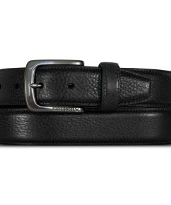 Men's Classic Feather Edge Leather Belt