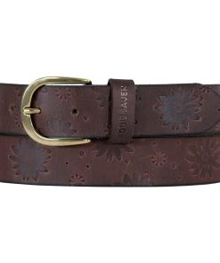 Women's Floral Tooled Leather Belt