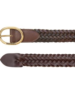 Alternative view of Women's Center Bar Woven Leather Belt