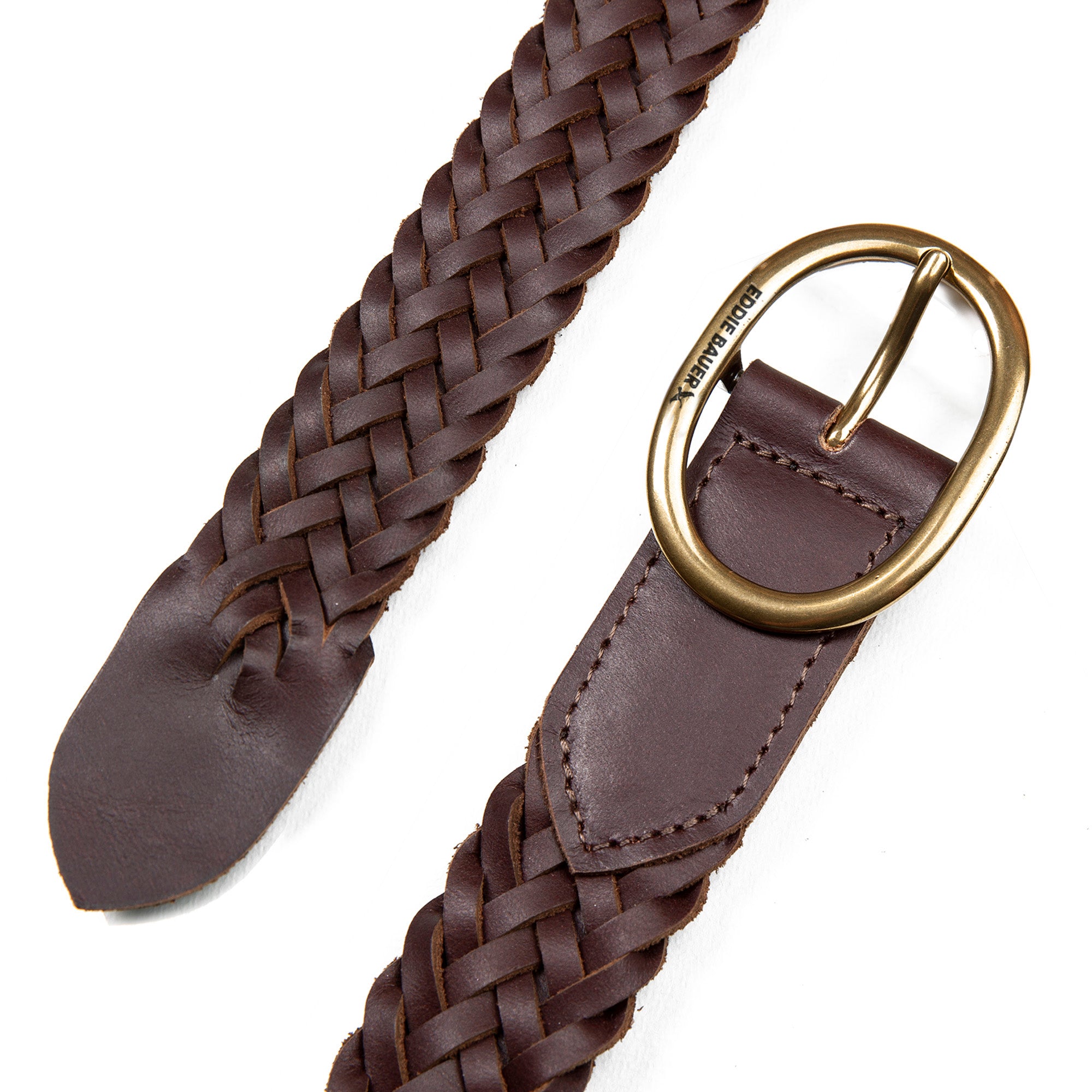 Women's Center Bar Woven Leather Belt - Image 4