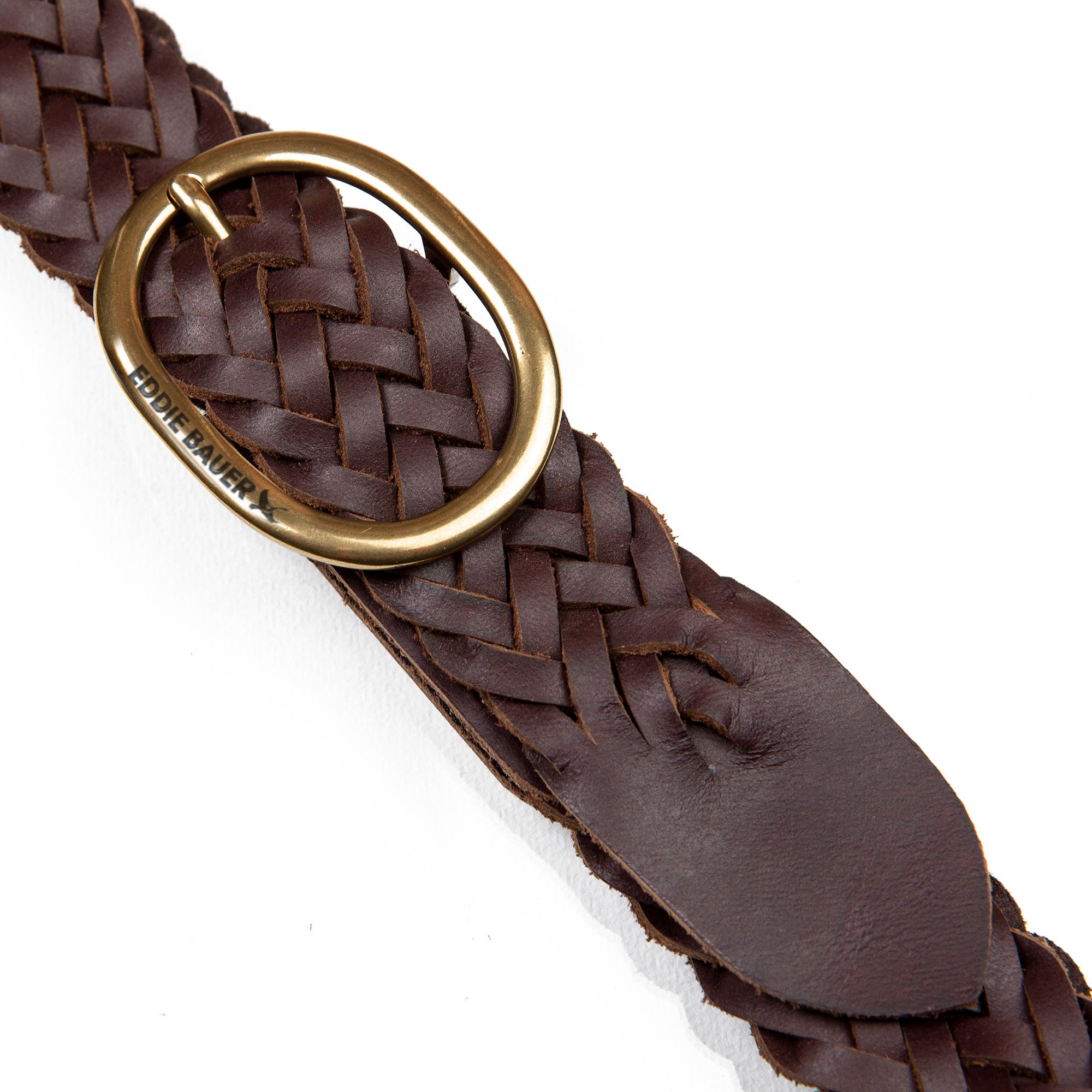 Women's Center Bar Woven Leather Belt - Image 5