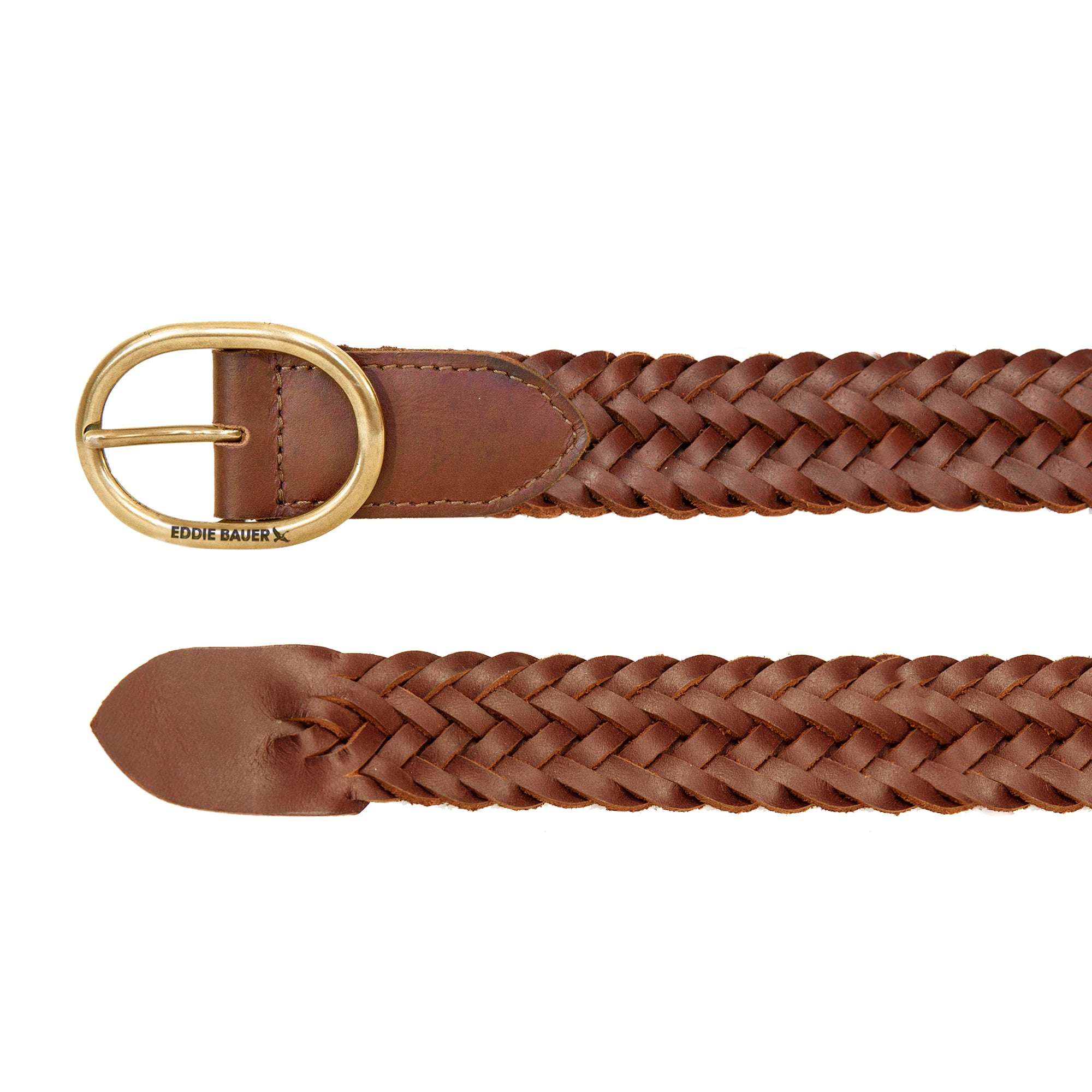 Women's Center Bar Woven Leather Belt - Image 7