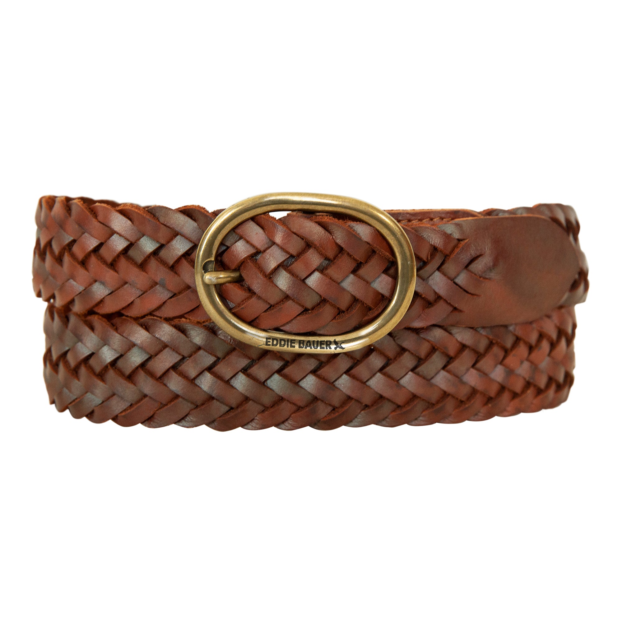Women's Center Bar Woven Leather Belt - Image 6