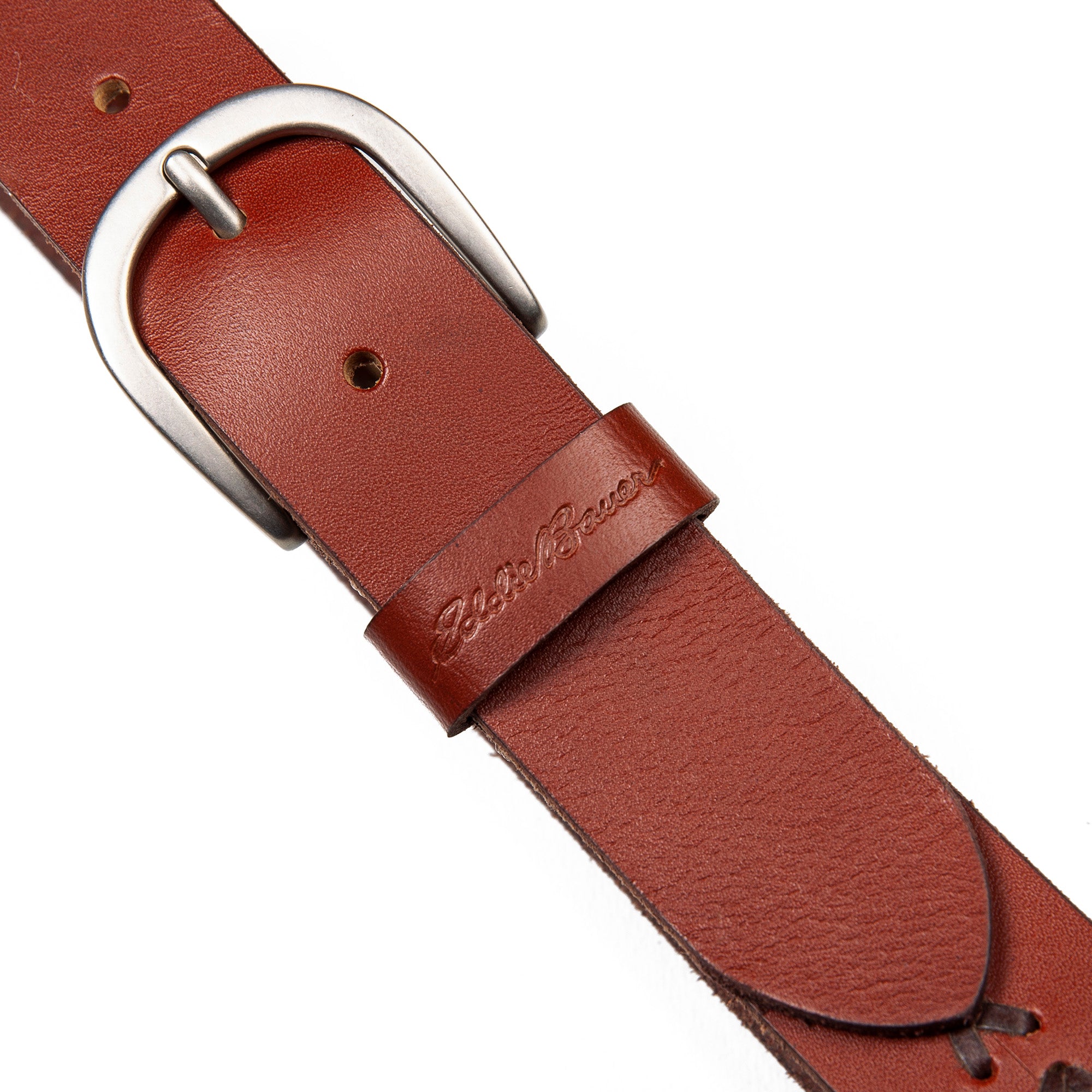 Women's Center Lacing Detailed Leather Belt - Image 7