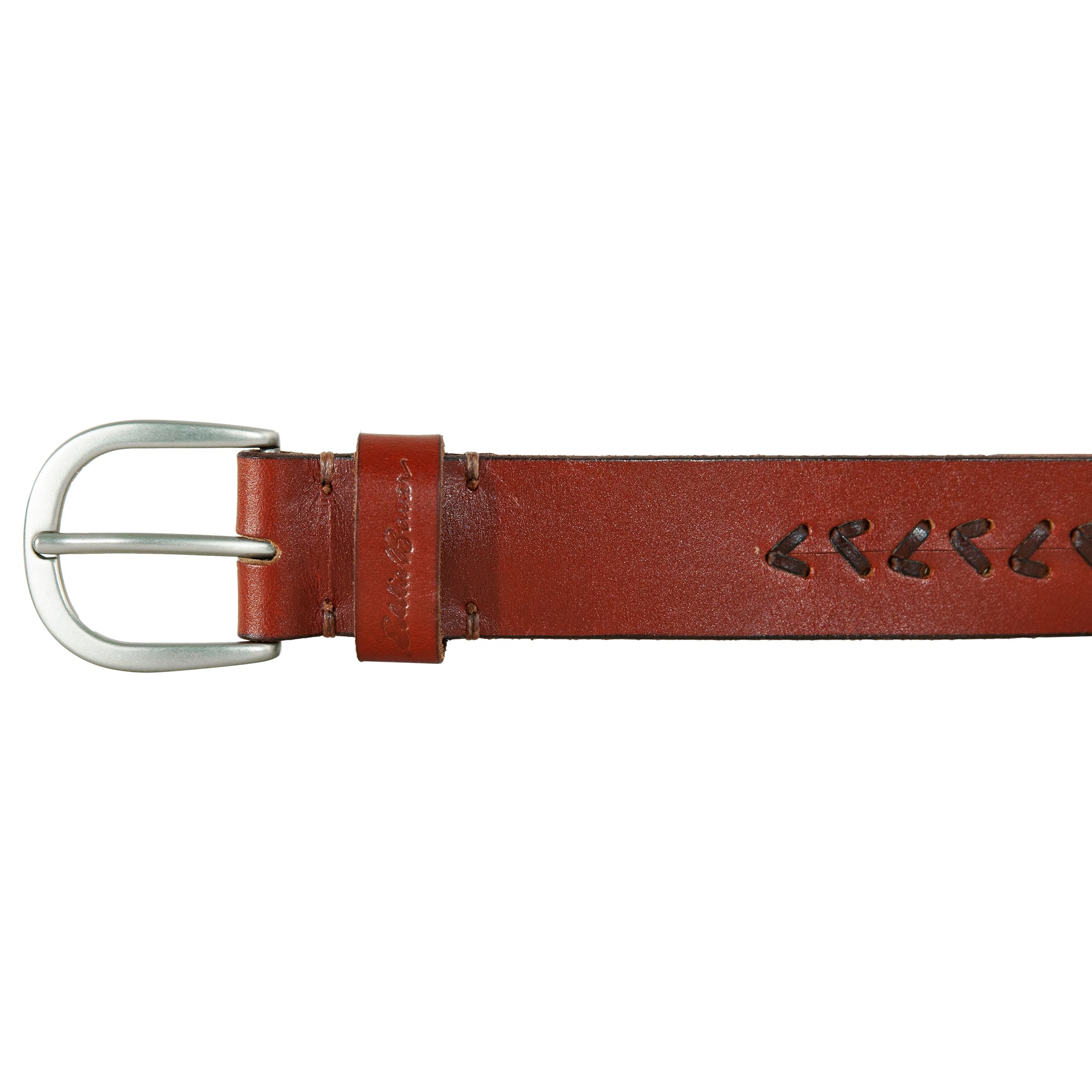 Women's Center Lacing Detailed Leather Belt - Image 10