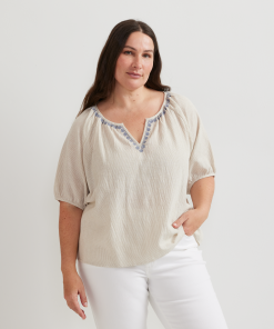Alternative view of Women's Embroidered Trim Shirt